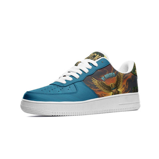 Unisex Rock Built VI Raised Low Top Leather Sneakers