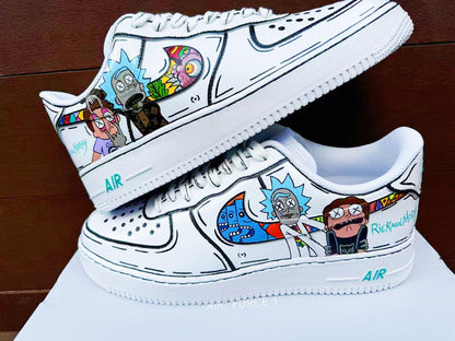 Custom Hand-Painted Air Force 1 Sneakers: AF1 white personalized gift design wedding fashion trainers anime shoes