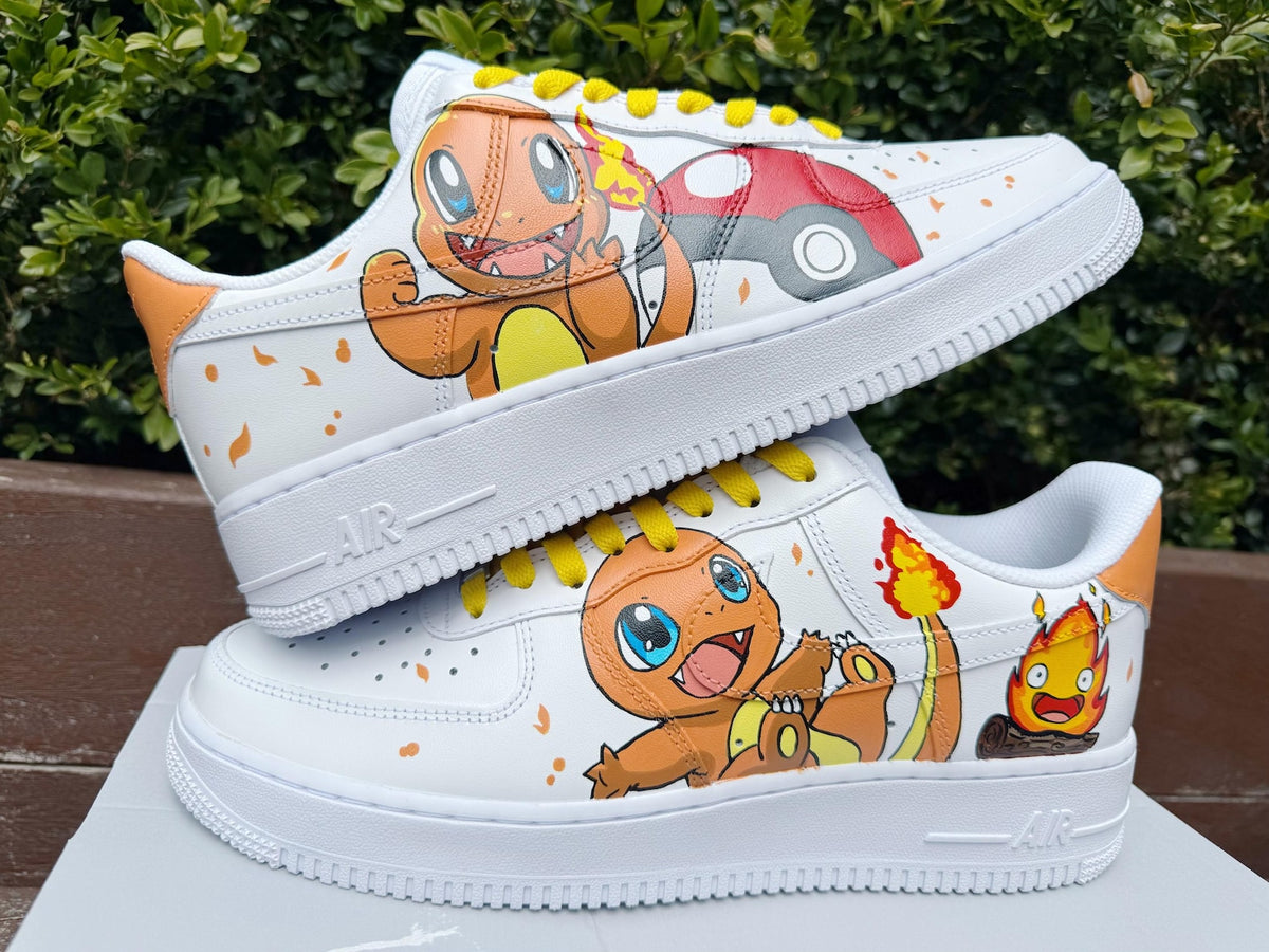 Hand Painted Air Force 1 Sneakers: Custom Anime Shoes white personalized gift design wedding fashion trainers