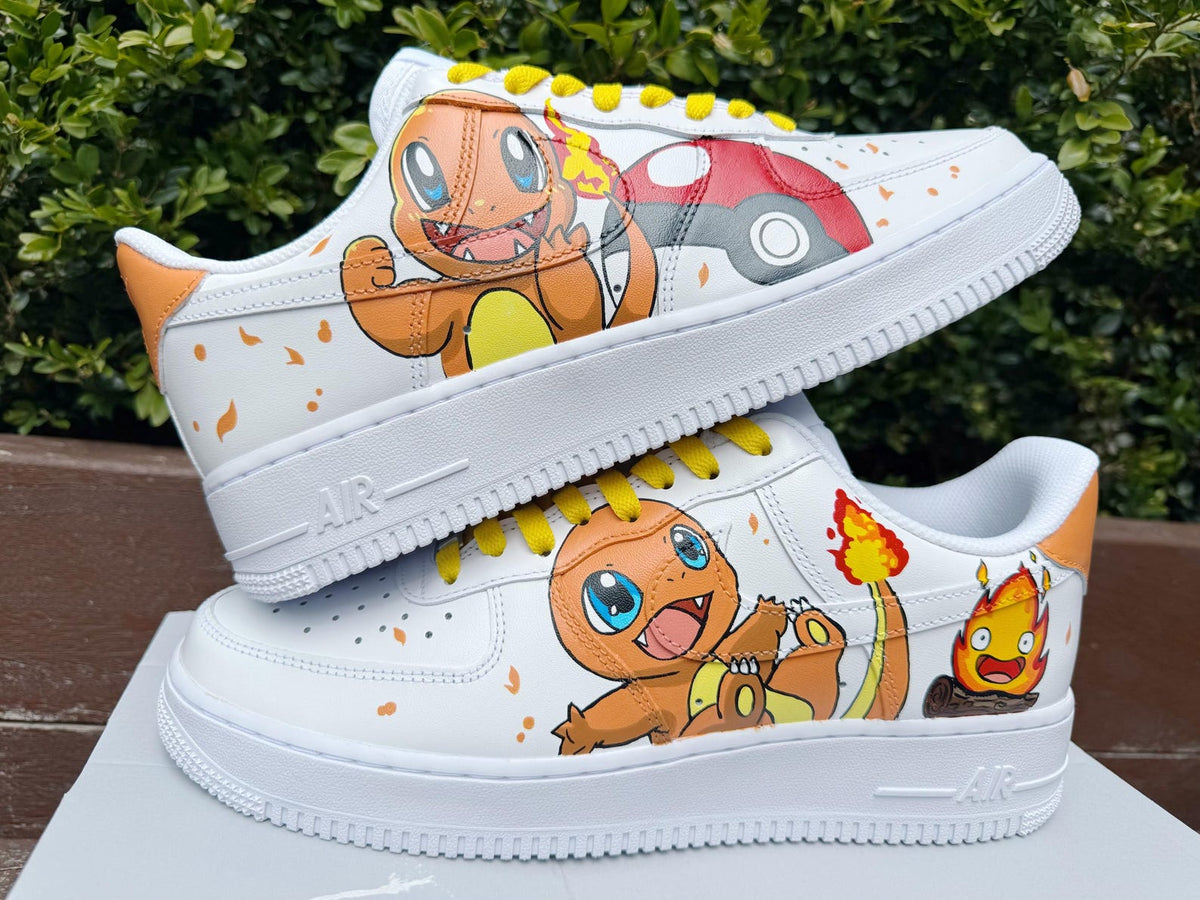 Hand Painted  Air Force 1 Sneakers: Custom Anime Shoes white personalized gift design wedding fashion trainers