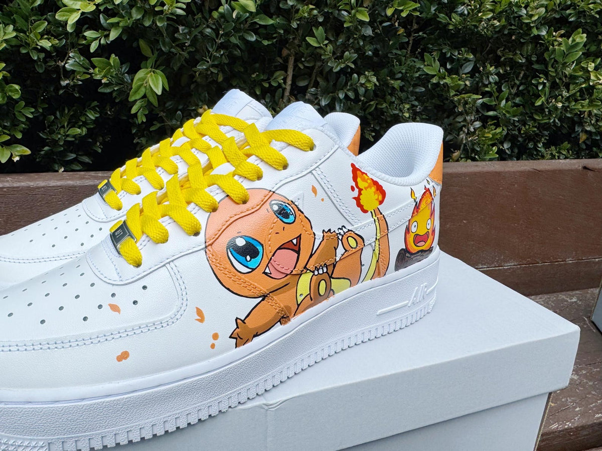Hand Painted  Air Force 1 Sneakers: Custom Anime Shoes white personalized gift design wedding fashion trainers