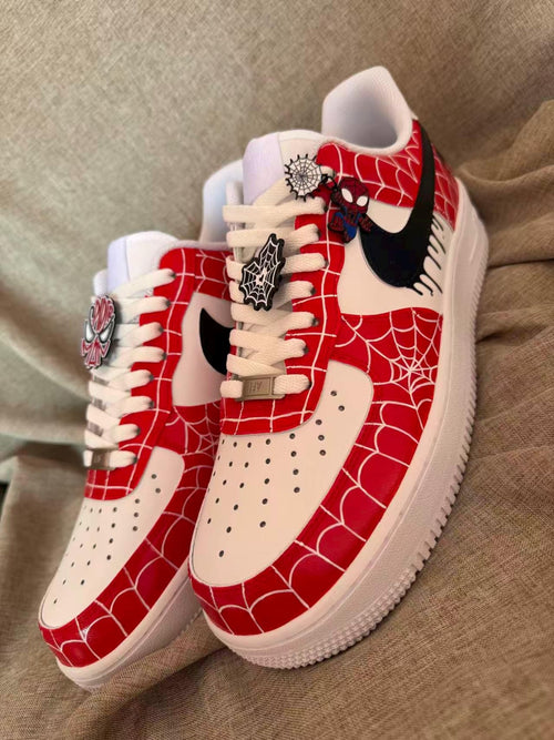 Hand Painted Air Force 1 Sneakers: Custom Anime Shoes white personalized gift design wedding fashion trainers