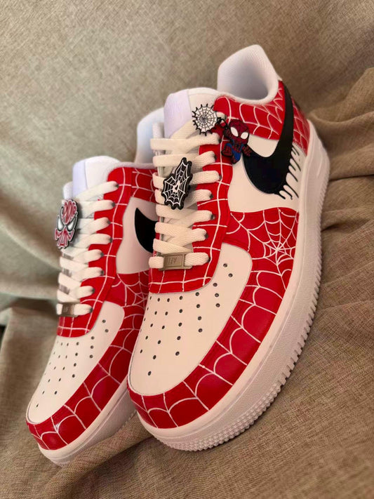 Hand Painted Air Force 1 Sneakers: Custom Anime Shoes white personalized gift design wedding fashion trainers