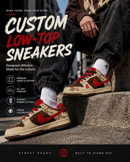 Custom dunk Style 2026 edition Sneakers, Inspired, Low Top Streetwear Shoes, inspired