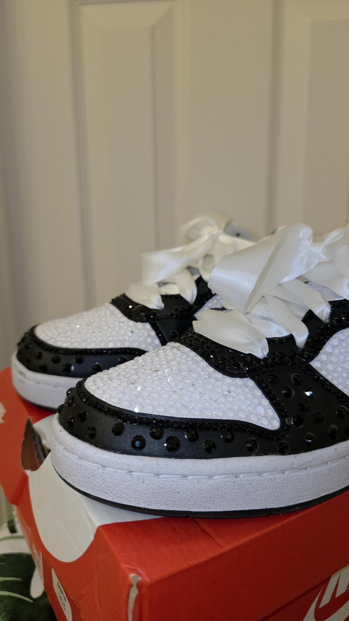 Custom Sneakers- ADULT Panda Dunks
