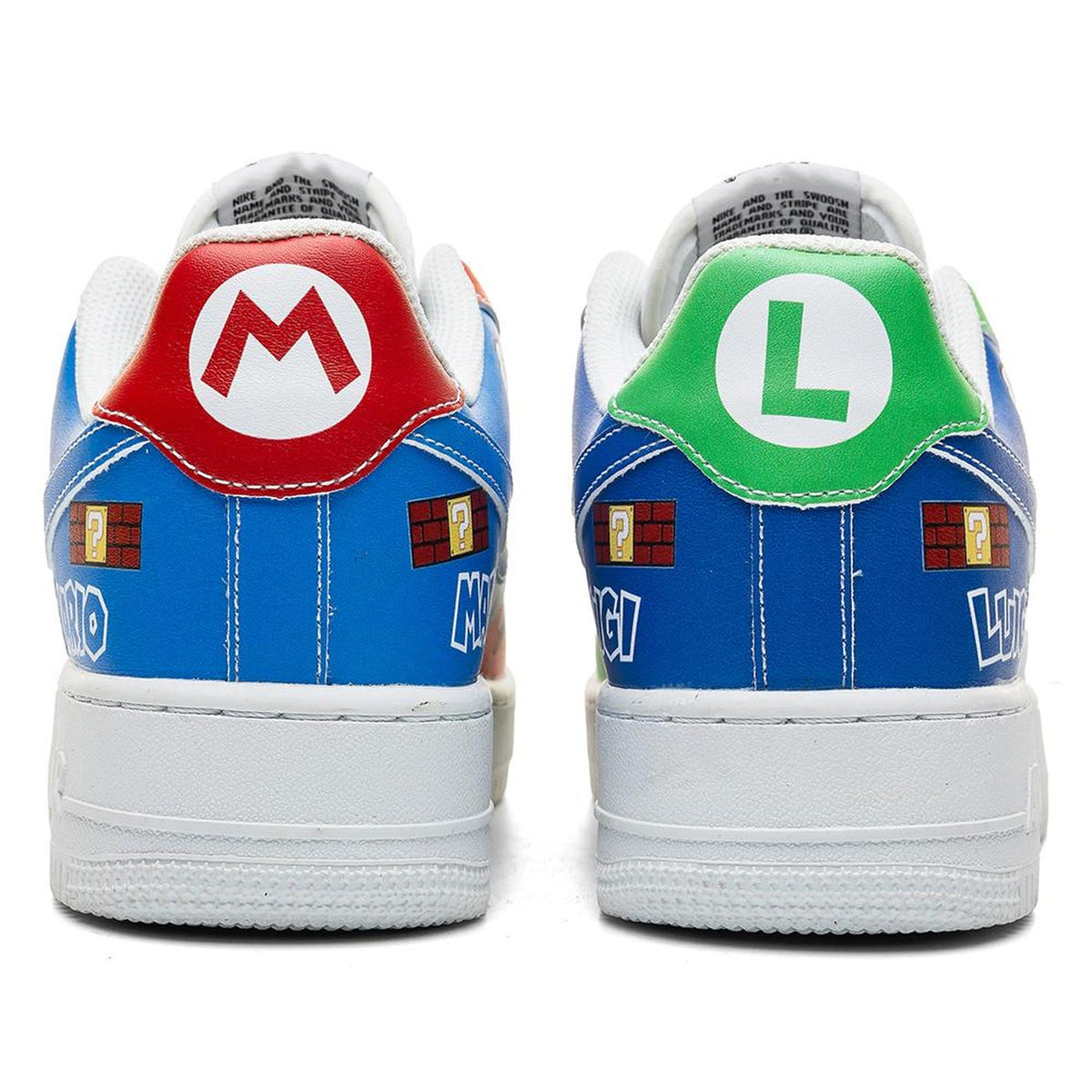 Hand-Painted Mario And Luigi Sneakers, Custom Gamer Shoes Footwear, Personalized Gift for Him/Her