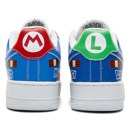 Hand-Painted Mario And Luigi Sneakers, Custom Gamer Shoes Footwear, Personalized Gift for Him/Her