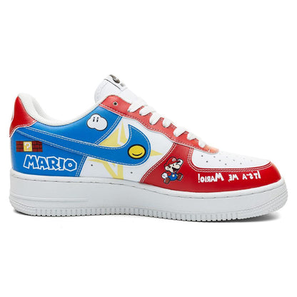 Hand-Painted Mario And Luigi Sneakers, Custom Gamer Shoes Footwear, Personalized Gift for Him/Her