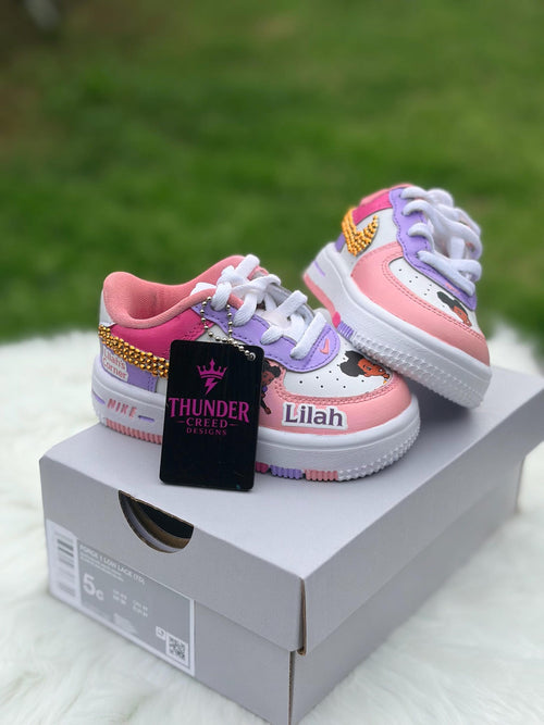 Custom Kids Air Force One Sneakers, Personalized Kids Shoes, Custom Nike Shoes