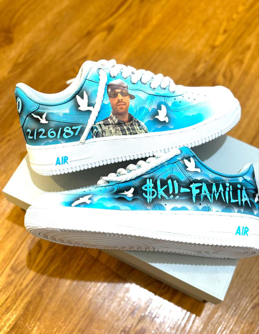 Custom RIP Memorial AF1’s