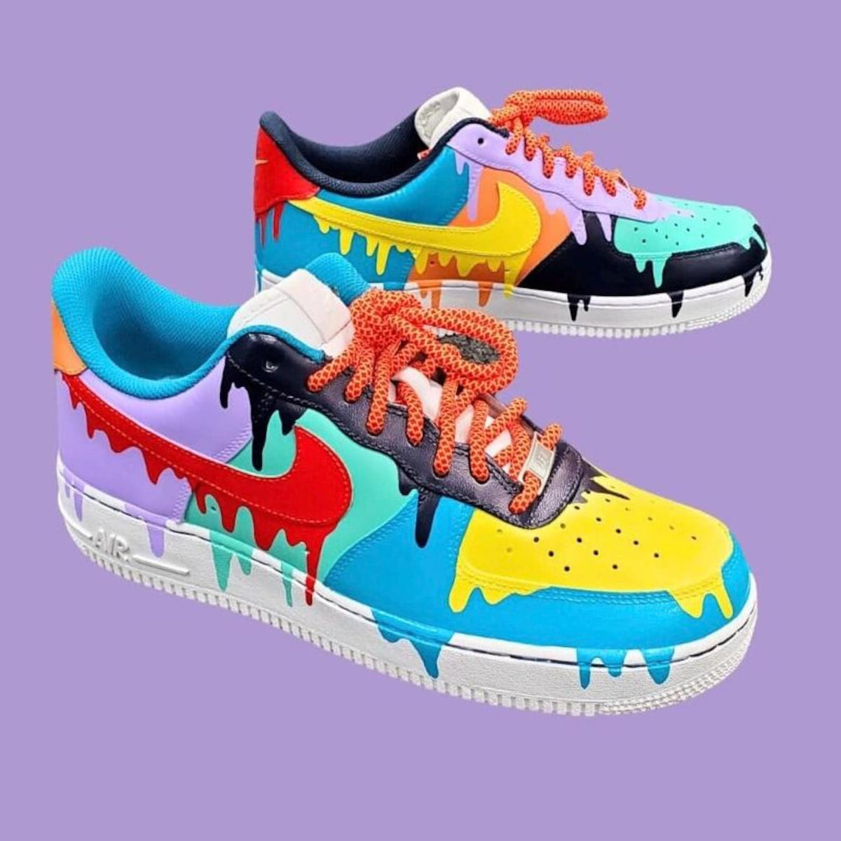Custom “Jalen Drip” Air Force 1 Shoes