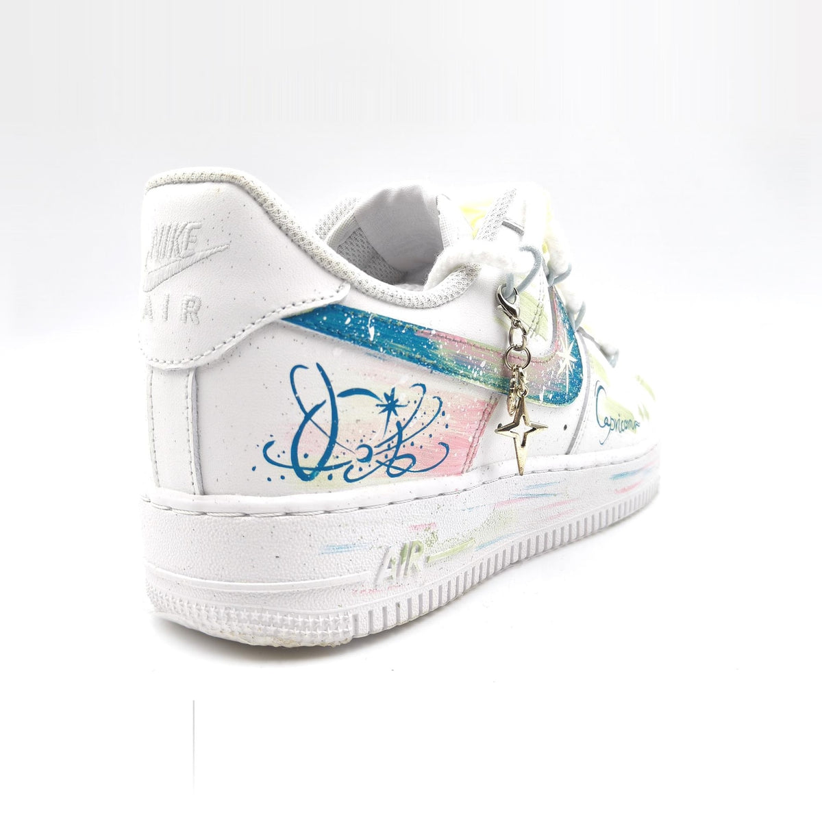 Capricorn Hand Painted Nike Air Force 1 – Custom Zodiac AF1 Sneakers Astrology Shoes