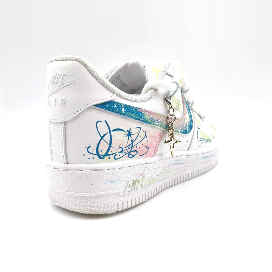 Capricorn Hand Painted Nike Air Force 1 – Custom Zodiac AF1 Sneakers Astrology Shoes