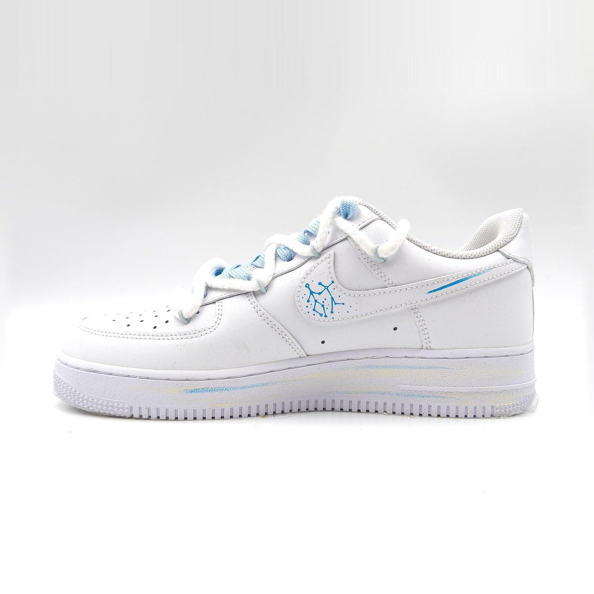 Gemini Hand Painted Nike Air Force 1 – Custom Zodiac AF1 Sneakers Astrology Shoes