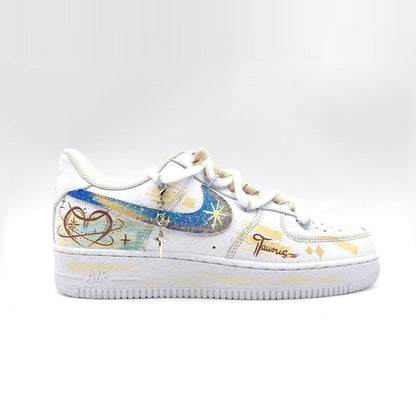 Taurus Hand Painted Nike Air Force 1 – Custom Zodiac AF1 Sneakers Astrology Shoes