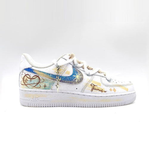 Taurus Hand Painted Nike Air Force 1 – Custom Zodiac AF1 Sneakers Astrology Shoes