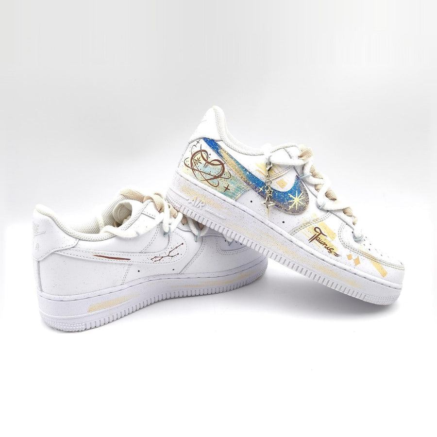 Taurus Hand Painted Nike Air Force 1 – Custom Zodiac AF1 Sneakers Astrology Shoes