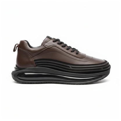 Men’s Genuine Leather Sneakers, Walking Shoes, Casual Trainers, Handmade Streetwear Shoes, Modern Everyday Footwear