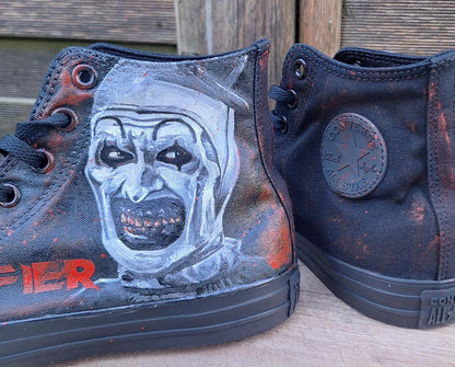 Hand Painted Converse Horror Sneakers – Genuine Custom Art Shoes