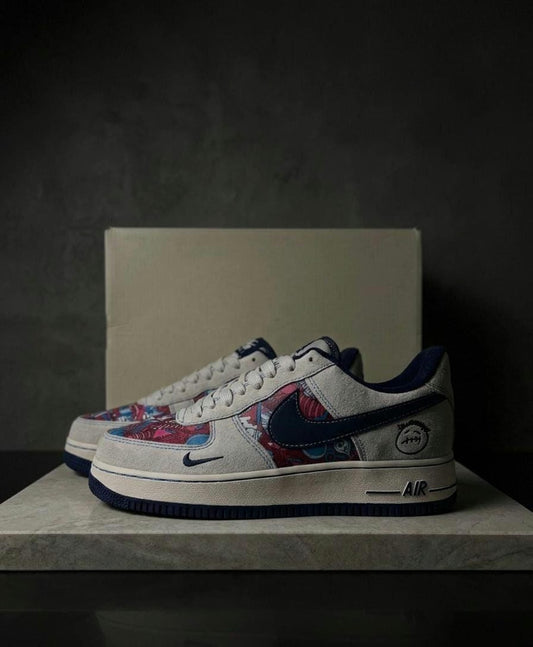 Custom Abstract AF1 Sneakers, Hand-Painted Dripping Design, Wearable Art, abstract