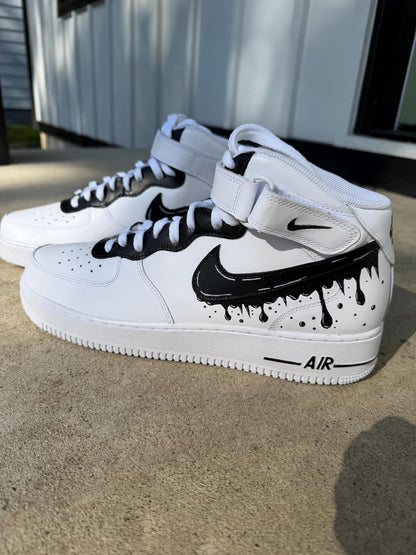 Custom Hightop Swoosh Nike Air Force Ones