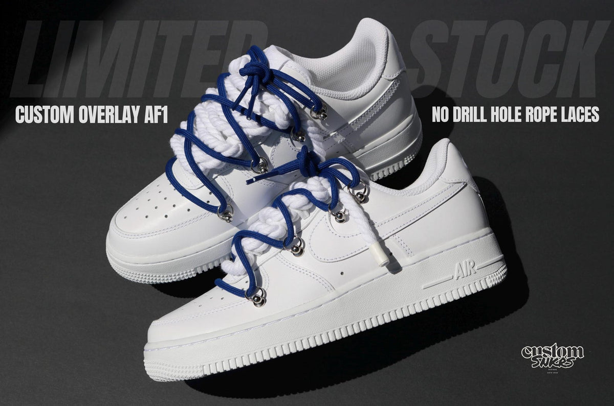 Custom Overlay Sneakers | Personalized Lace Design | Rope Lace or Original Laces | Custom Sneakers | Handmade Shoes