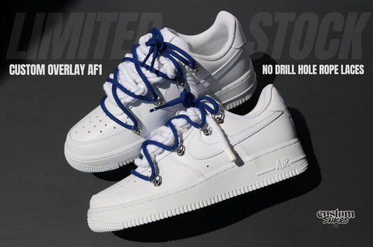 Custom Overlay Sneakers | Personalized Lace Design | Rope Lace or Original Laces | Custom Sneakers | Handmade Shoes