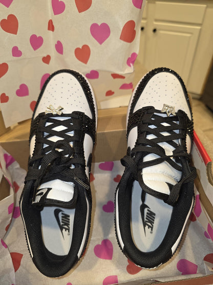 Custom Sneakers- ADULT Panda Dunks