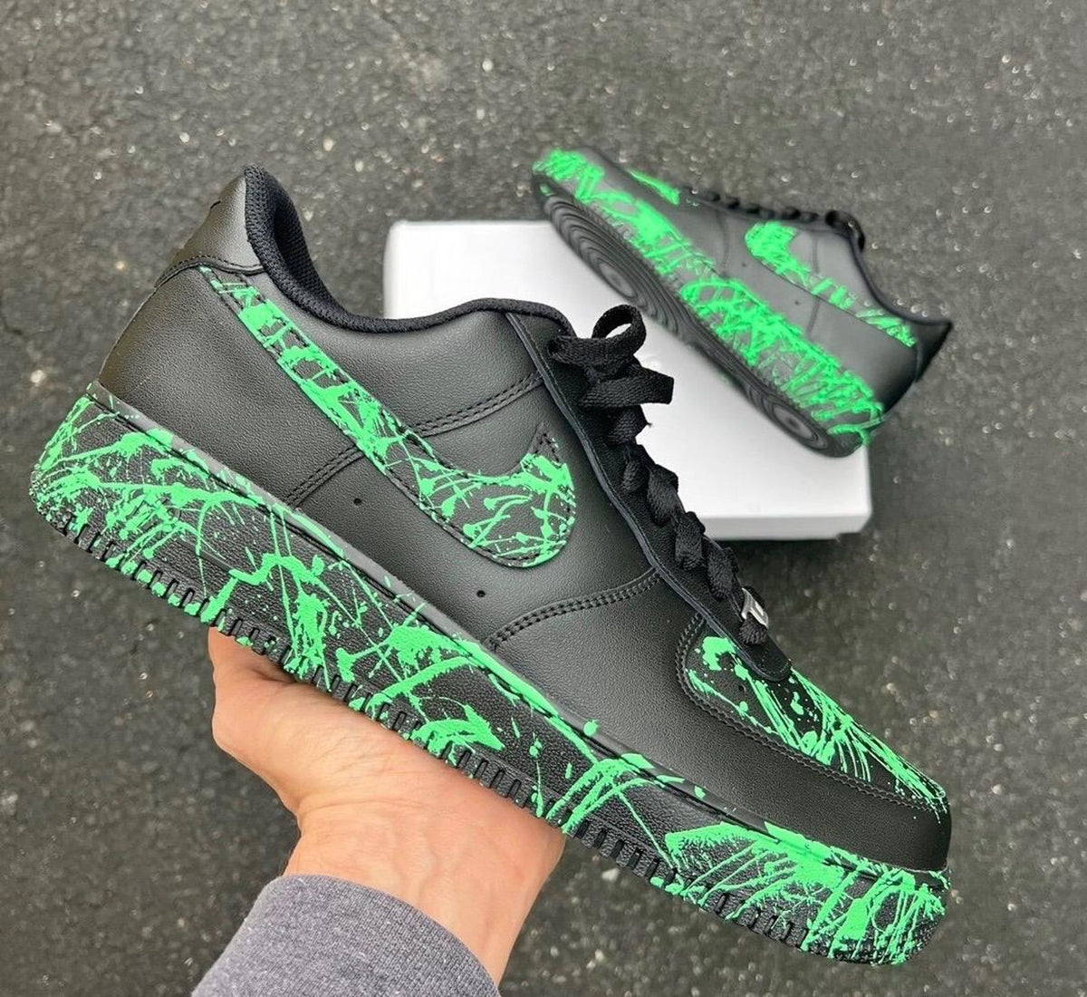 Custom Splatter Nike Air Force Ones