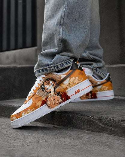 Custom Hand Painted Anime Sneakers | One Piece Inspired Footwear