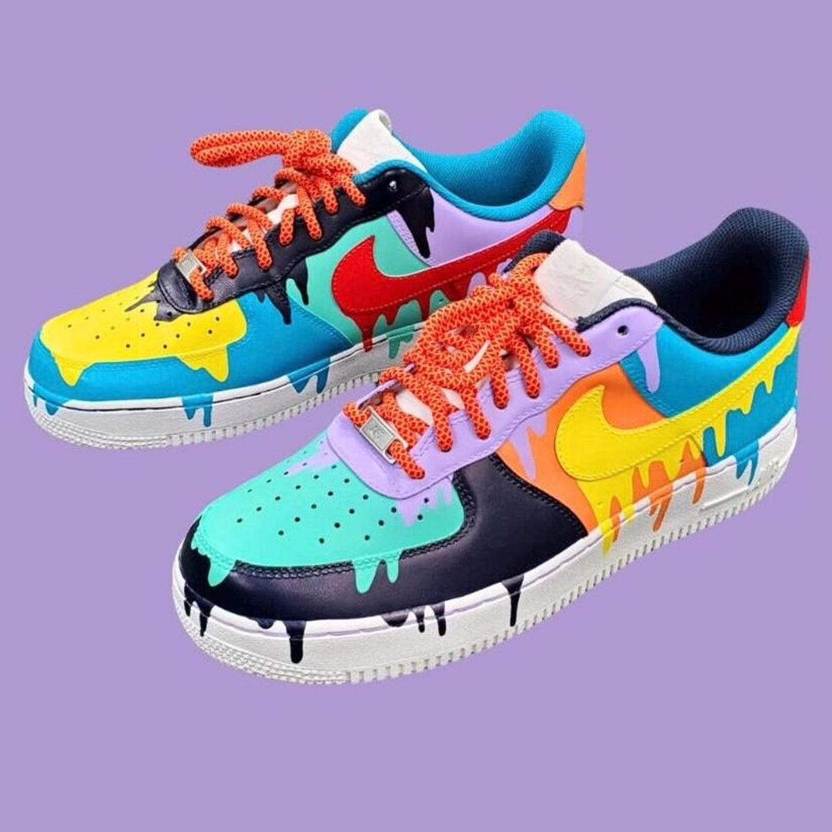 Custom “Jalen Drip” Air Force 1 Shoes