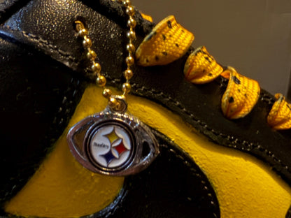 Custom Hand-Painted Team Sports Street wear Pitssburg Steelers AF1’s (Free crease Guard Included).