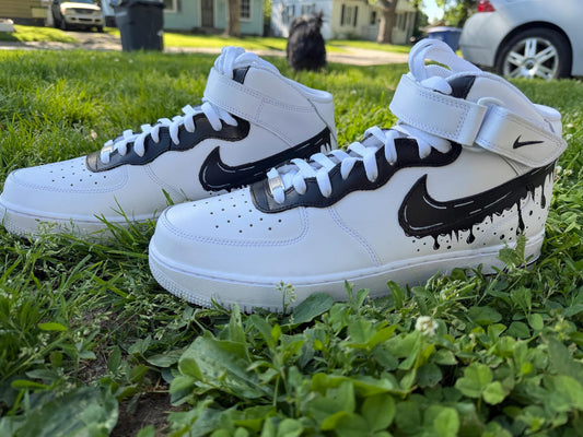 Custom Hightop Swoosh Nike Air Force Ones