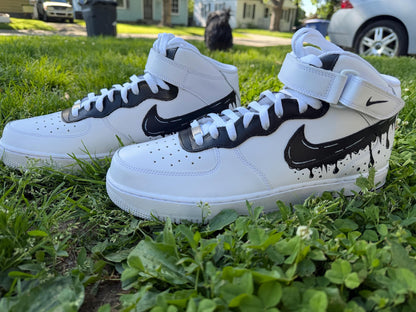 Custom Hightop Swoosh Nike Air Force Ones