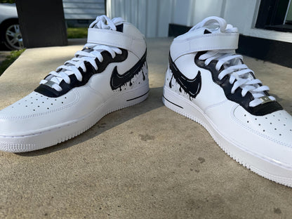 Custom Hightop Swoosh Nike Air Force Ones