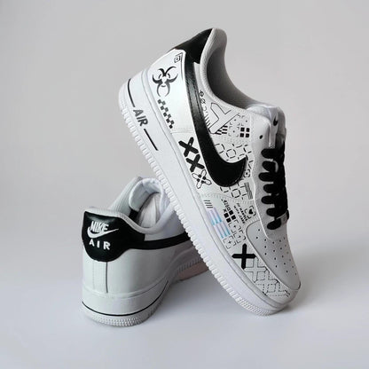 Custom Sneakers Printstream – Hand Painted Camo Sneakers, AF1 Gamer Shoes, Unique Streetwear Gift for Him