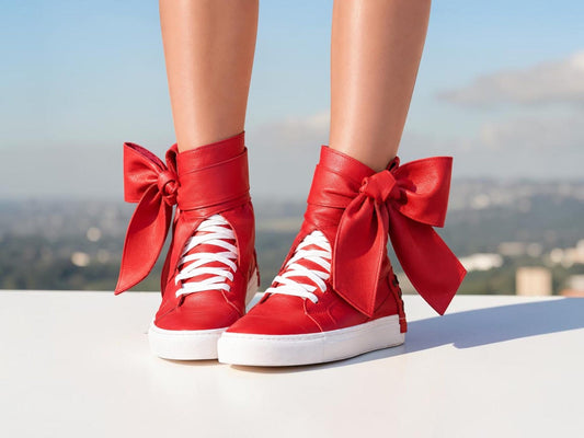 Women genuine leather sneakers,Red genuine leather sneakers,red leather sneakers,women leather sneakers