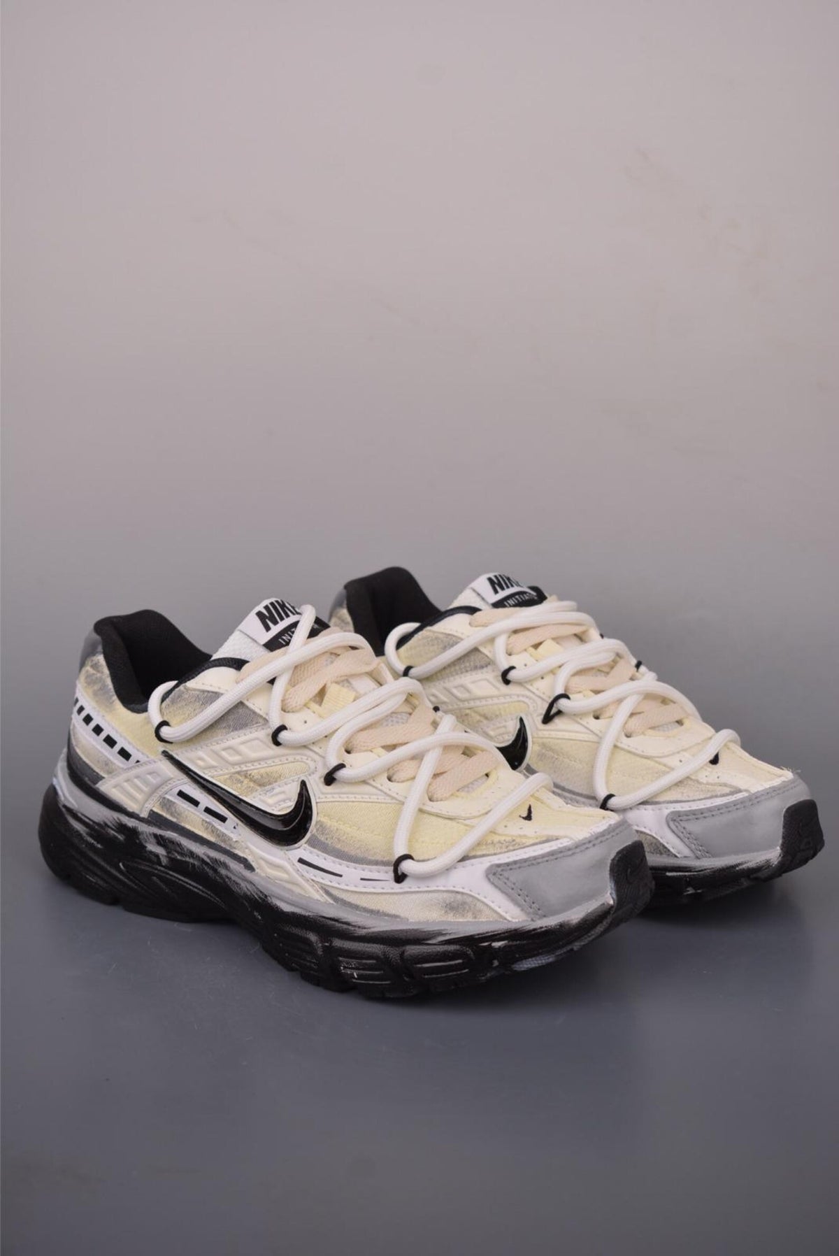 Custom Initiator running shoes,Handpainted sneaker with vintage style,special laces custom laces sneakers perfect gift for fashion runners