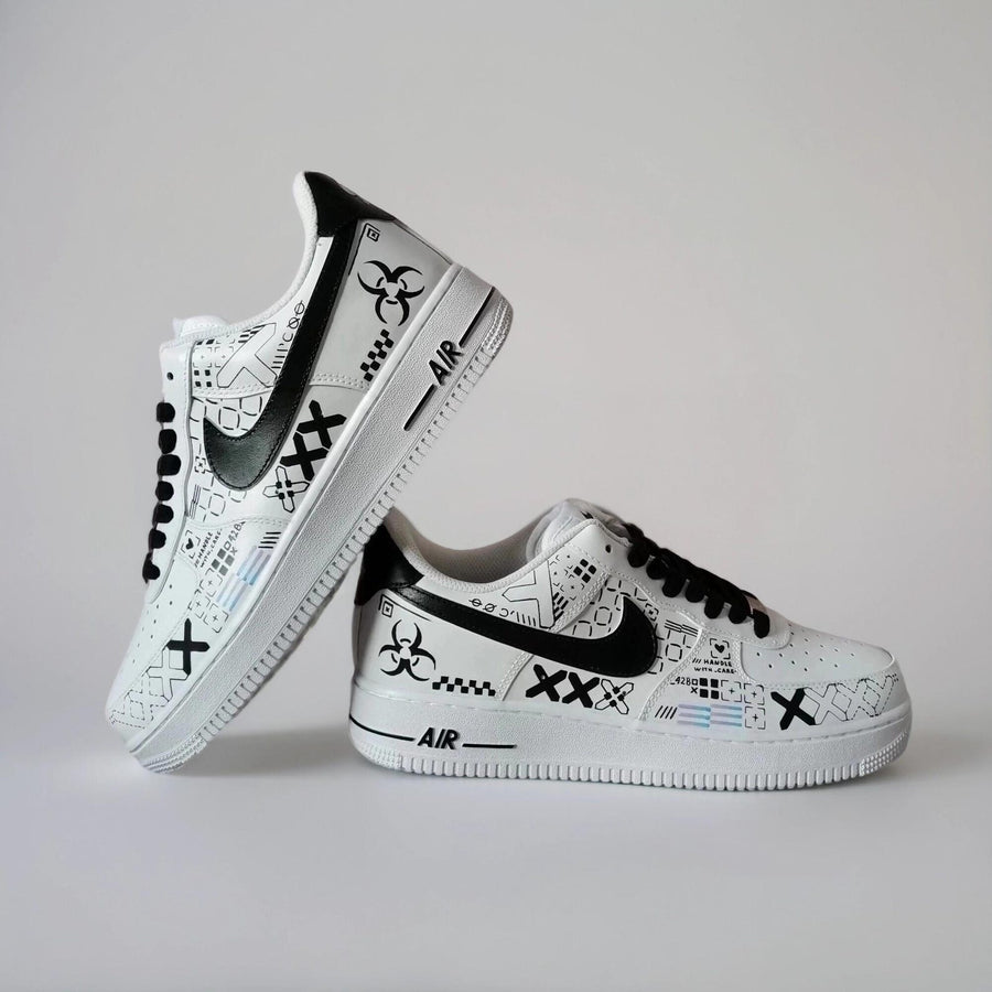 Custom Sneakers Printstream – Hand Painted Camo Sneakers, AF1 Gamer Shoes, Unique Streetwear Gift for Him