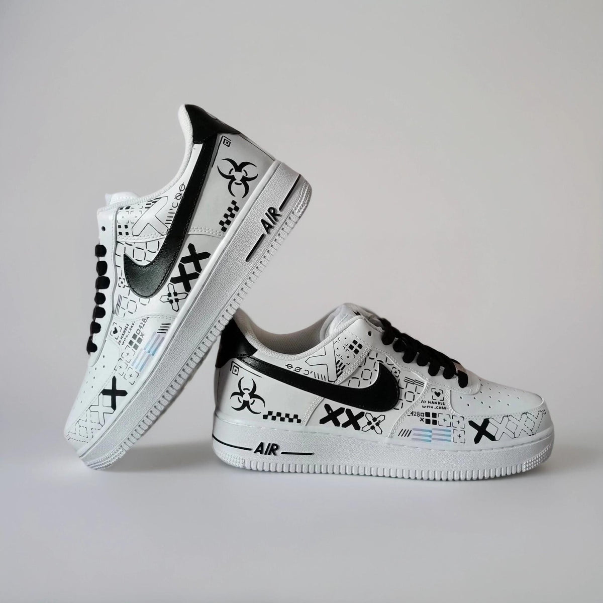 Custom Sneakers Printstream – Hand Painted Camo Sneakers, AF1 Gamer Shoes, Unique Streetwear Gift for Him
