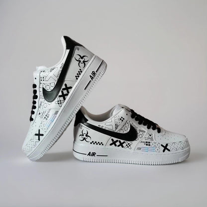 Custom Sneakers Printstream – Hand Painted Camo Sneakers, AF1 Gamer Shoes, Unique Streetwear Gift for Him