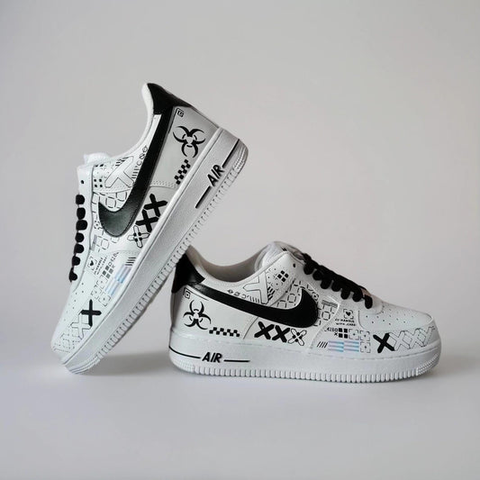 Custom Sneakers Printstream – Hand Painted Camo Sneakers, AF1 Gamer Shoes, Unique Streetwear Gift for Him