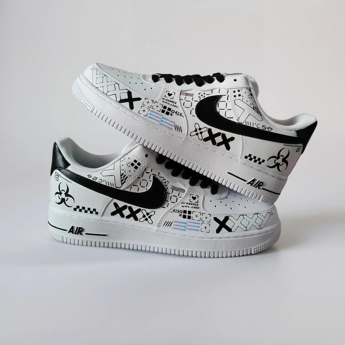 Custom Sneakers Printstream – Hand Painted Camo Sneakers, AF1 Gamer Shoes, Unique Streetwear Gift for Him