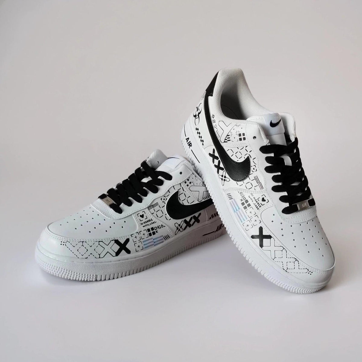 Custom Sneakers Printstream – Hand Painted Camo Sneakers, AF1 Gamer Shoes, Unique Streetwear Gift for Him