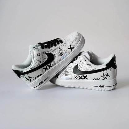 Custom Sneakers Printstream – Hand Painted Camo Sneakers, AF1 Gamer Shoes, Unique Streetwear Gift for Him