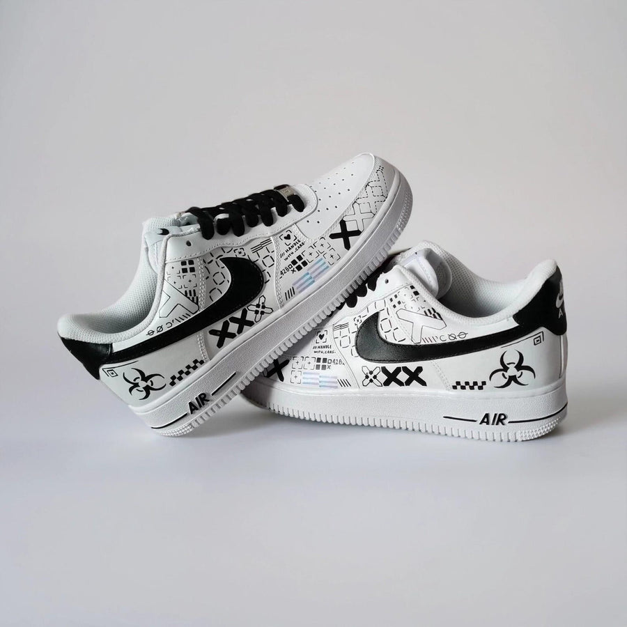 Custom Sneakers Printstream – Hand Painted Camo Sneakers – AF1 Gamer Shoes – Unique Streetwear Gift for Him