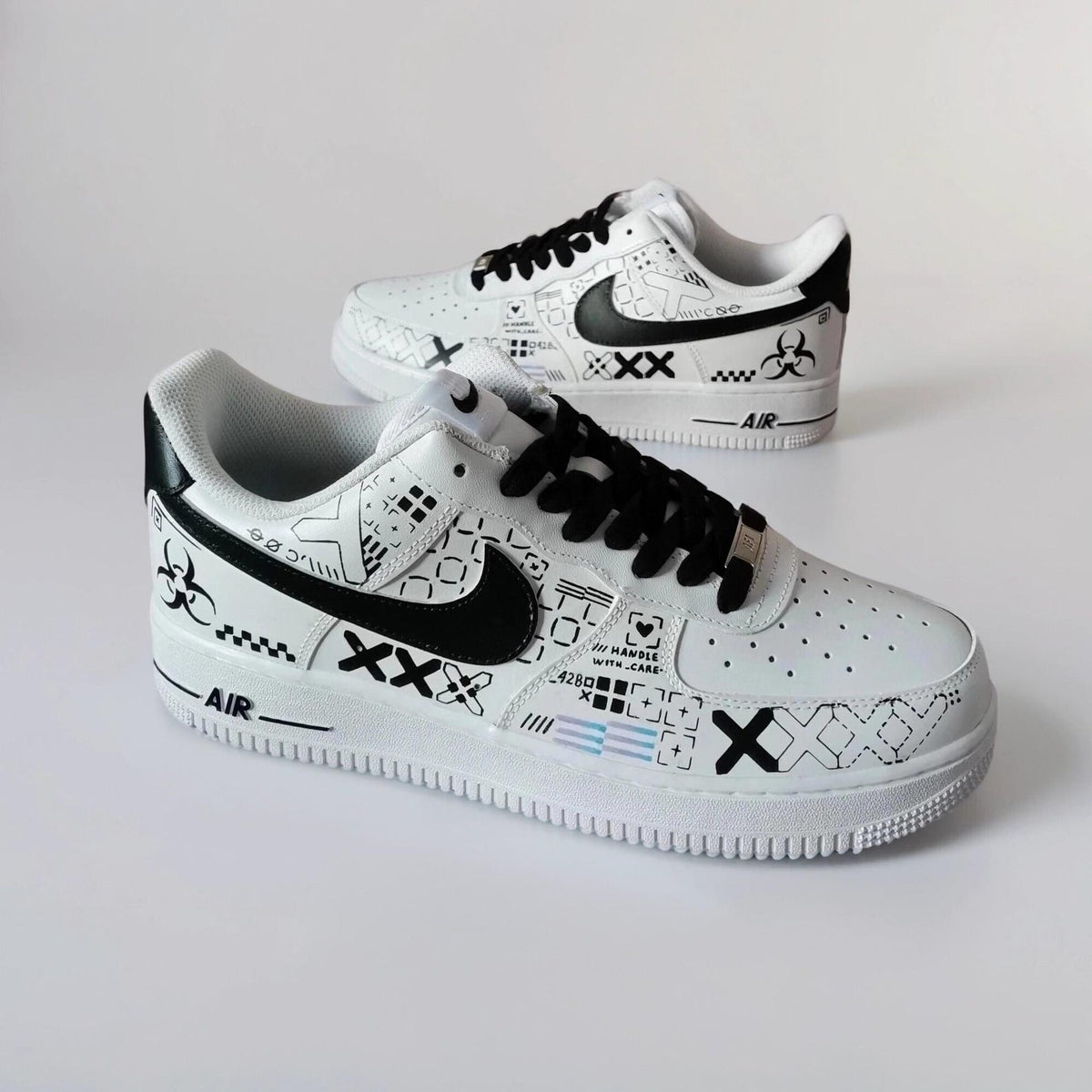 Custom Sneakers Printstream – Hand Painted Camo Sneakers, AF1 Gamer Shoes, Unique Streetwear Gift for Him