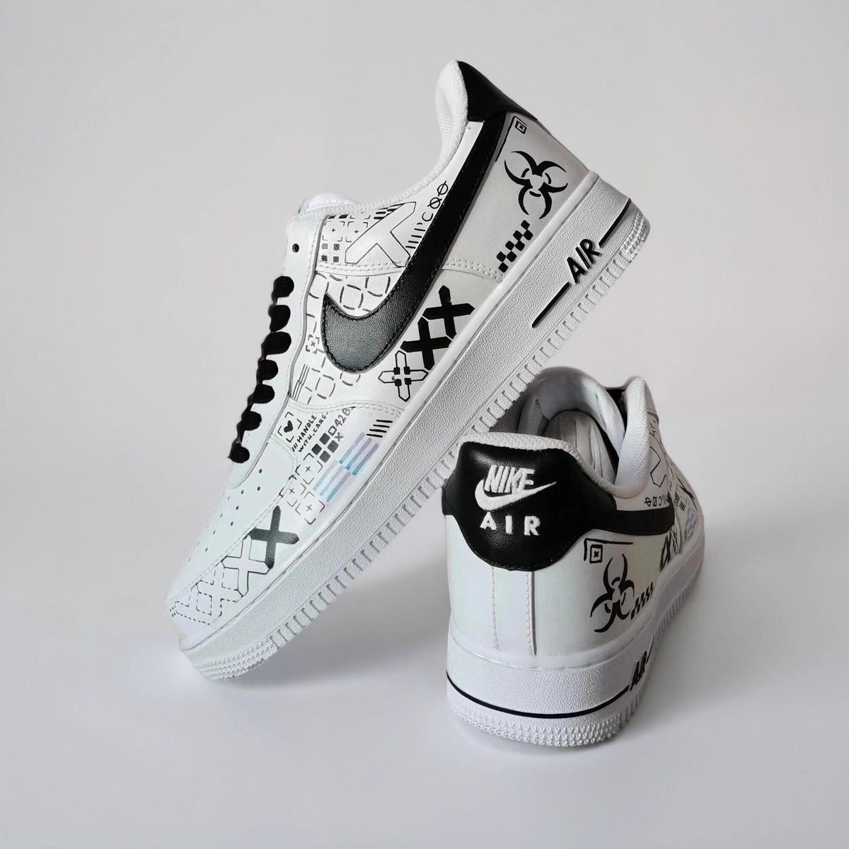Custom Sneakers Printstream – Hand Painted Camo Sneakers, AF1 Gamer Shoes, Unique Streetwear Gift for Him