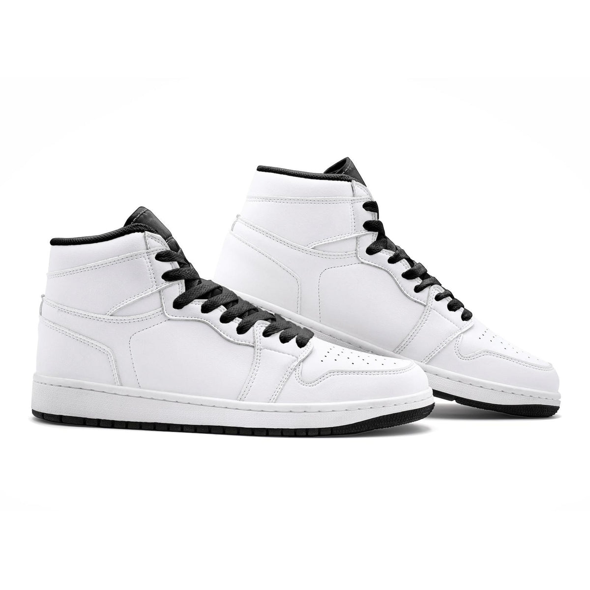 Custom High Top Shoes White, Personalized Printed High Top Shoes, Custom Design Sneakers, Name Or Logo High Tops, Unique Gift Idea
