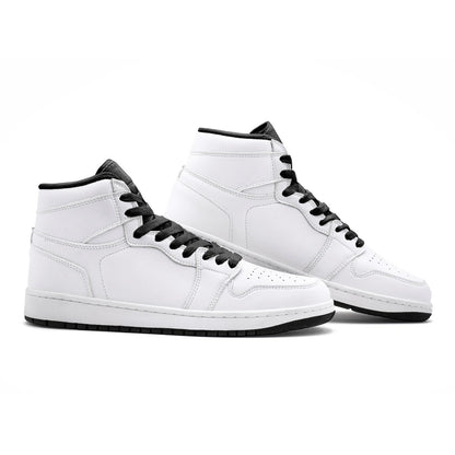 Custom High Top Shoes White, Personalized Printed High Top Shoes, Custom Design Sneakers, Name Or Logo High Tops, Unique Gift Idea